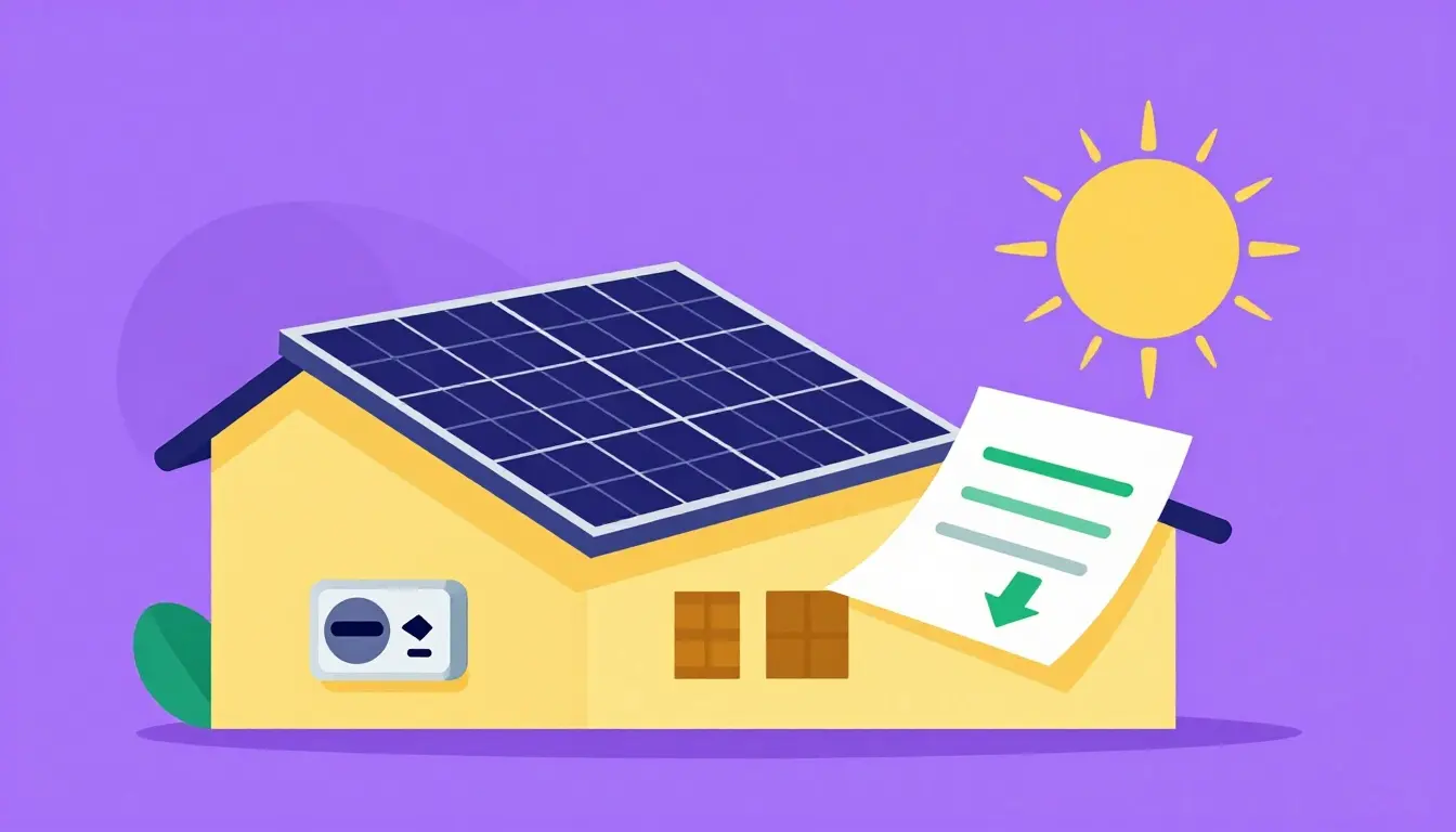 Solar net metering bill calculation in India